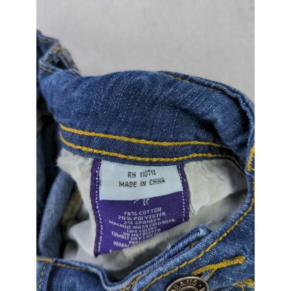 Womens Vigoss Jeans Capris Pants Size 9 Blue Denim Distressed - Picture 13 of 14